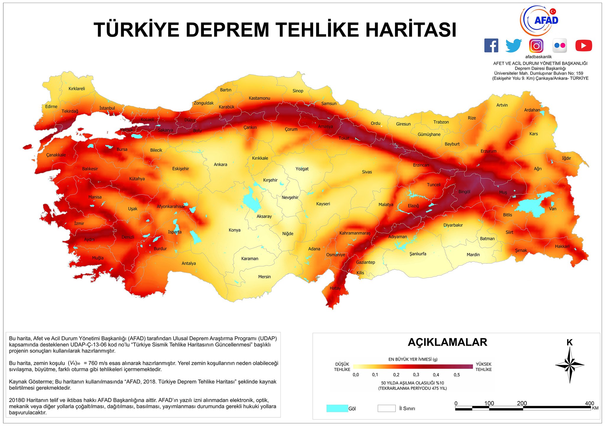 Türkiye Deprem Haritası