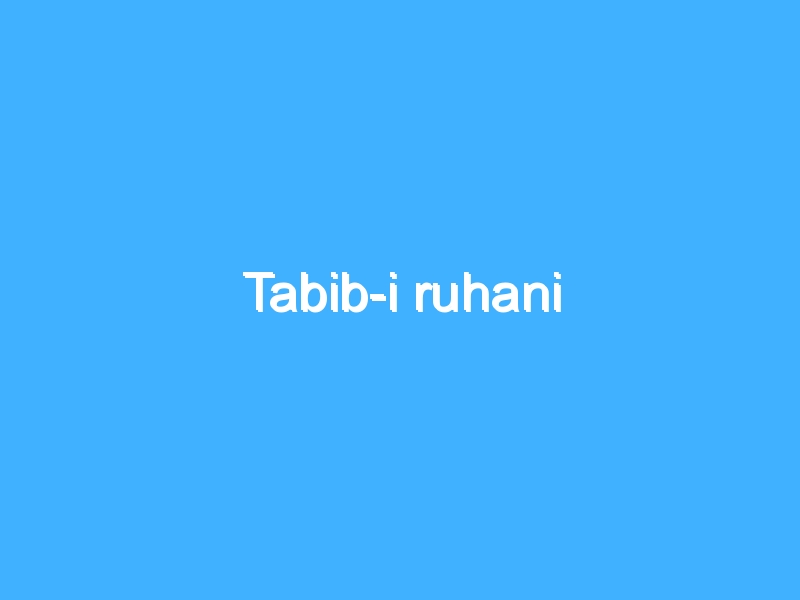 Tabib-i ruhani